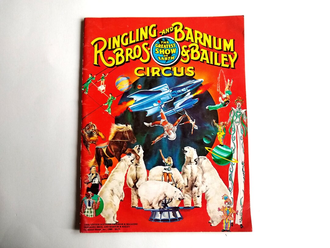 1980 110th Edition Ringling Bros y Barnum Bailey Souvenir Program and  Magazine, Collectible Vintage Circus Memorabilia, Great Gift Idea - Etsy  México, image size:1080x810
