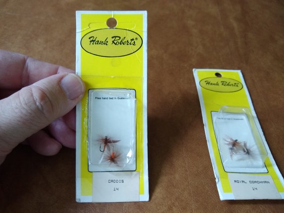 Two Vintage Packs of 4 Hank Roberts Fishing Flies NOS new Old - Etsy