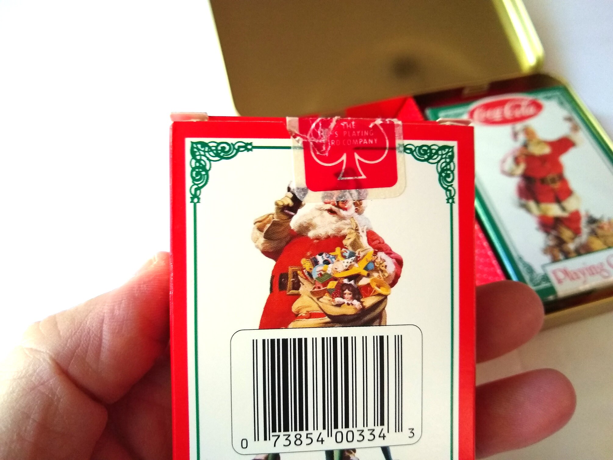 Limited Edition 1994 Coca-cola Christmas Santa Claus Two Deck