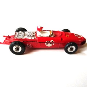 Rare Mid-Century Dinky Toys Ferrari Racing Car 242 Made in England Meccano Ltd, Has Racing Number #24 Verus the Standard #36, Scarce Version