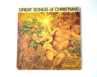 1968 Great Songs of Christmas CSS 888 Columbia Vinyl LP 33 RPM Record, Vintage 1960s Collectible Holiday Record, Retro Christmas Music