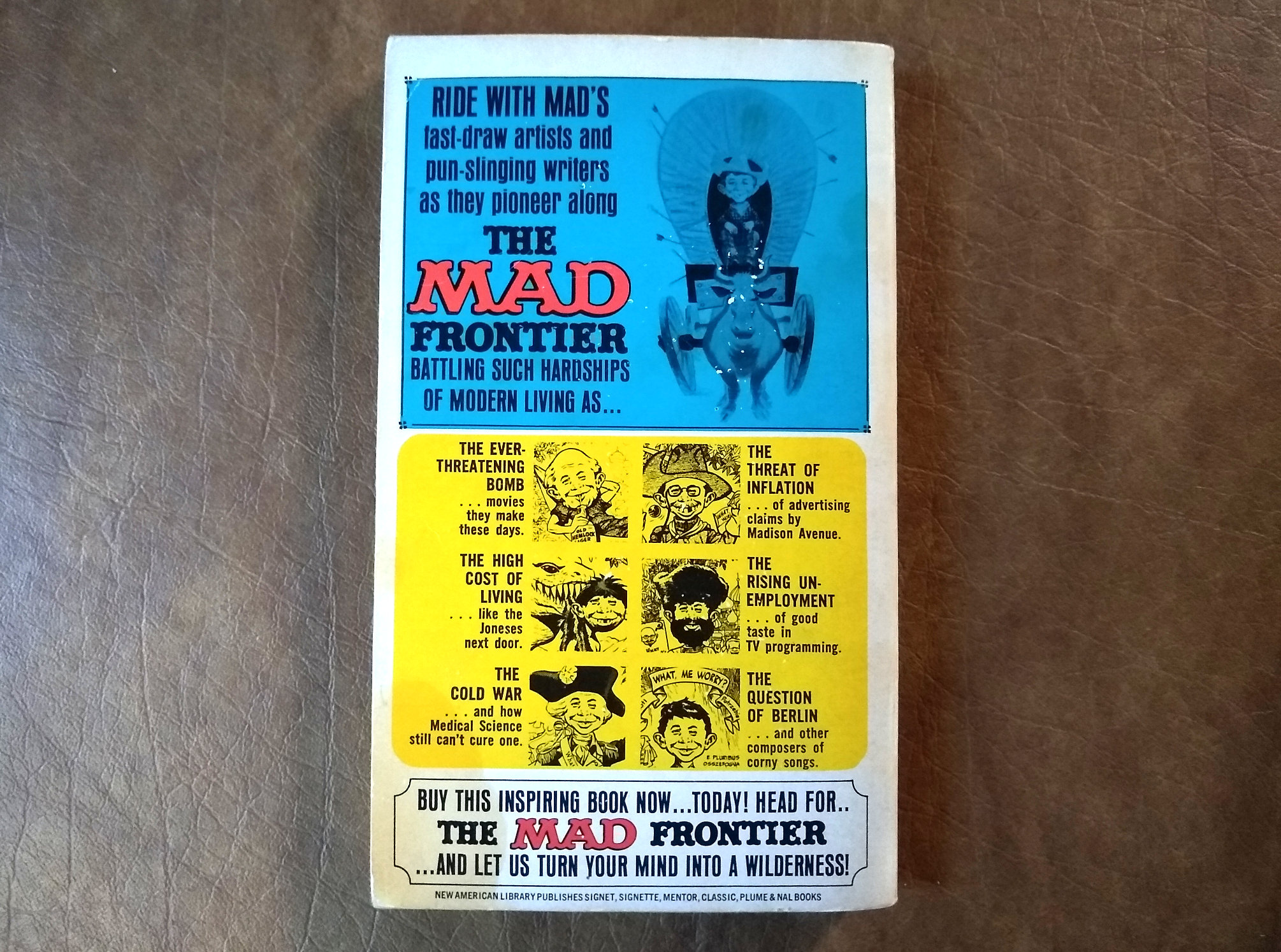 1962年製 ヴィンテージ THE MAD FRONTIER マッドマガジン 1962 the Mad Frontier Paperback in Great Condition, Mad Magazine