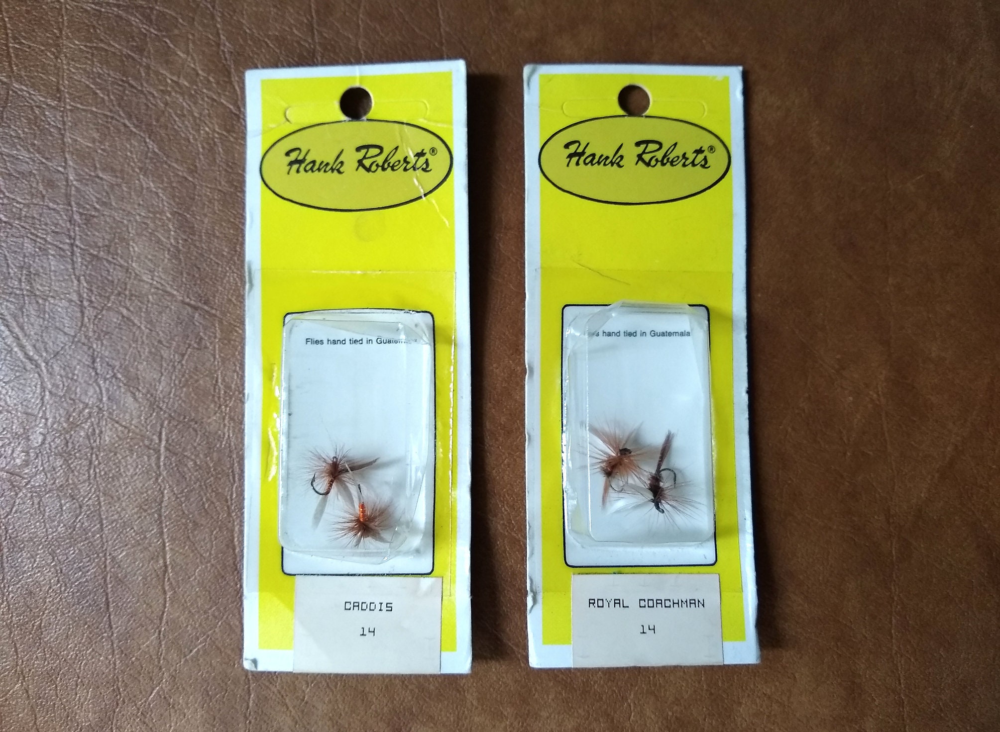 Two Vintage Packs of 4 Hank Roberts Fishing Flies NOS new Old - Etsy