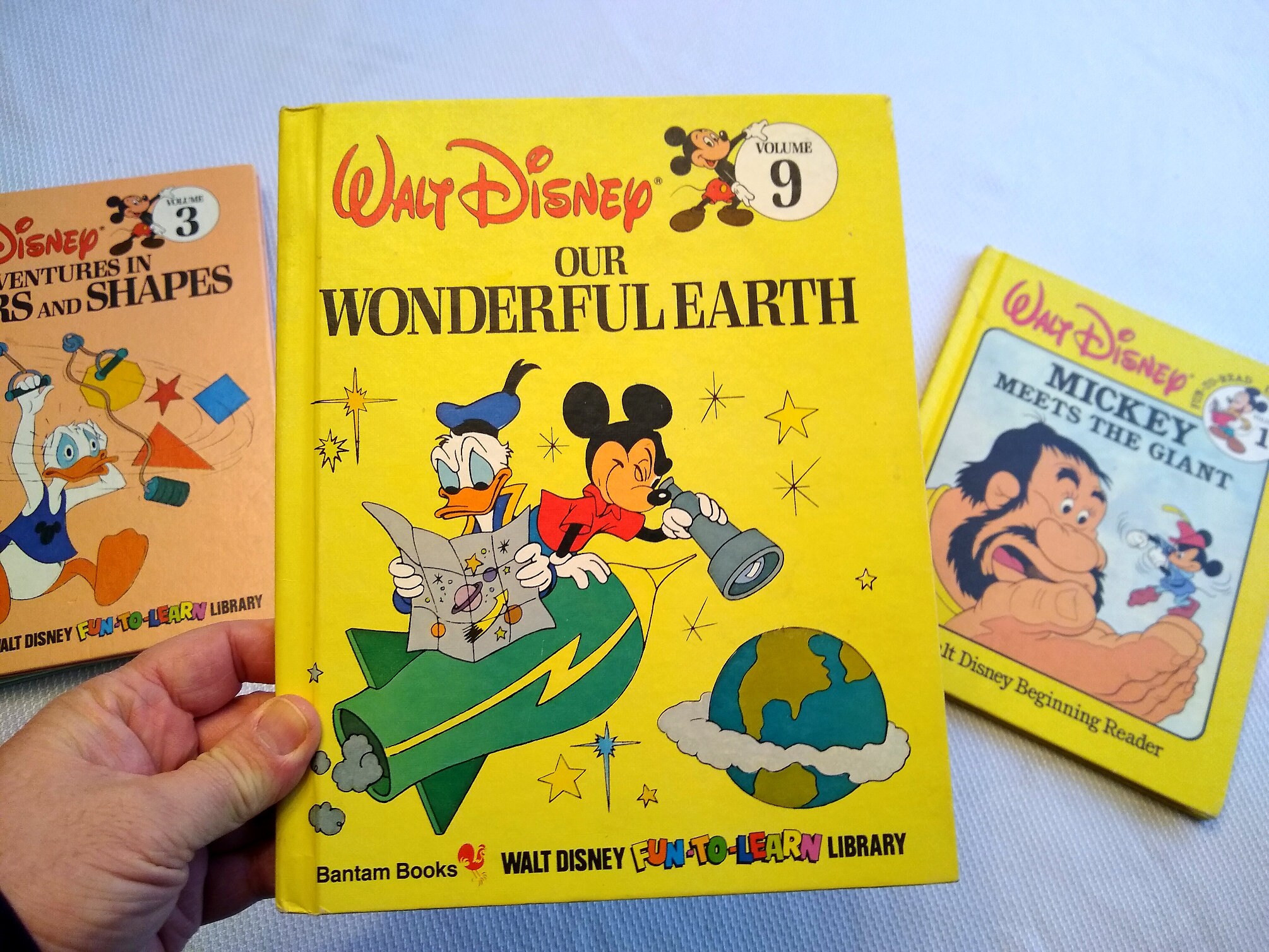 Walt Disney 4 Book Set, Alphabet A-Z #1, Adventures in Colors and