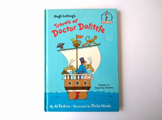 1967 First Edition Travels of Doctor Dolittle Book by Al Perkins