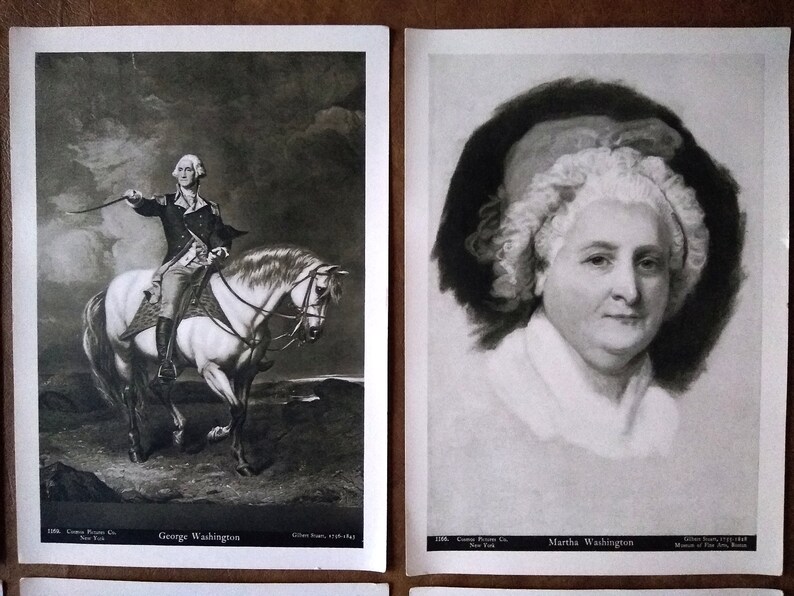 11 Antique Cosmos Pictures Co Prints Washington 3, Martha