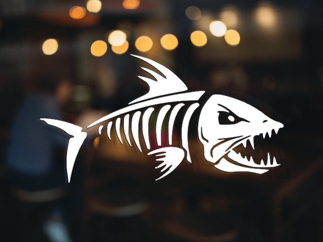 Bone Fish Decal Many Colors & Sizes - Etsy