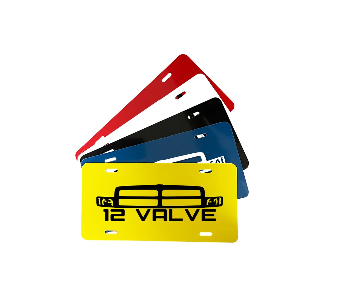 Sticker 12 Valve 12 Valve 2nd Gen Grille License Plate Many Colors - Etsy