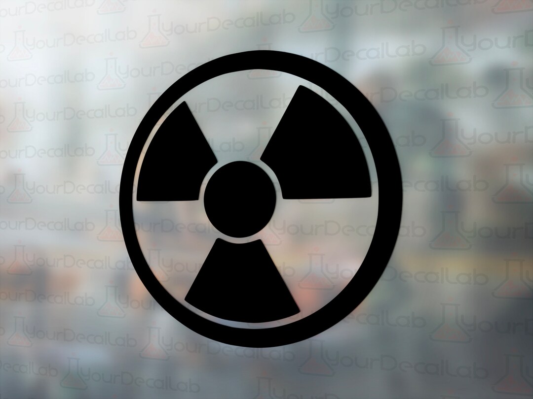 Radioactive Decal Many Colors & Sizes Etsy