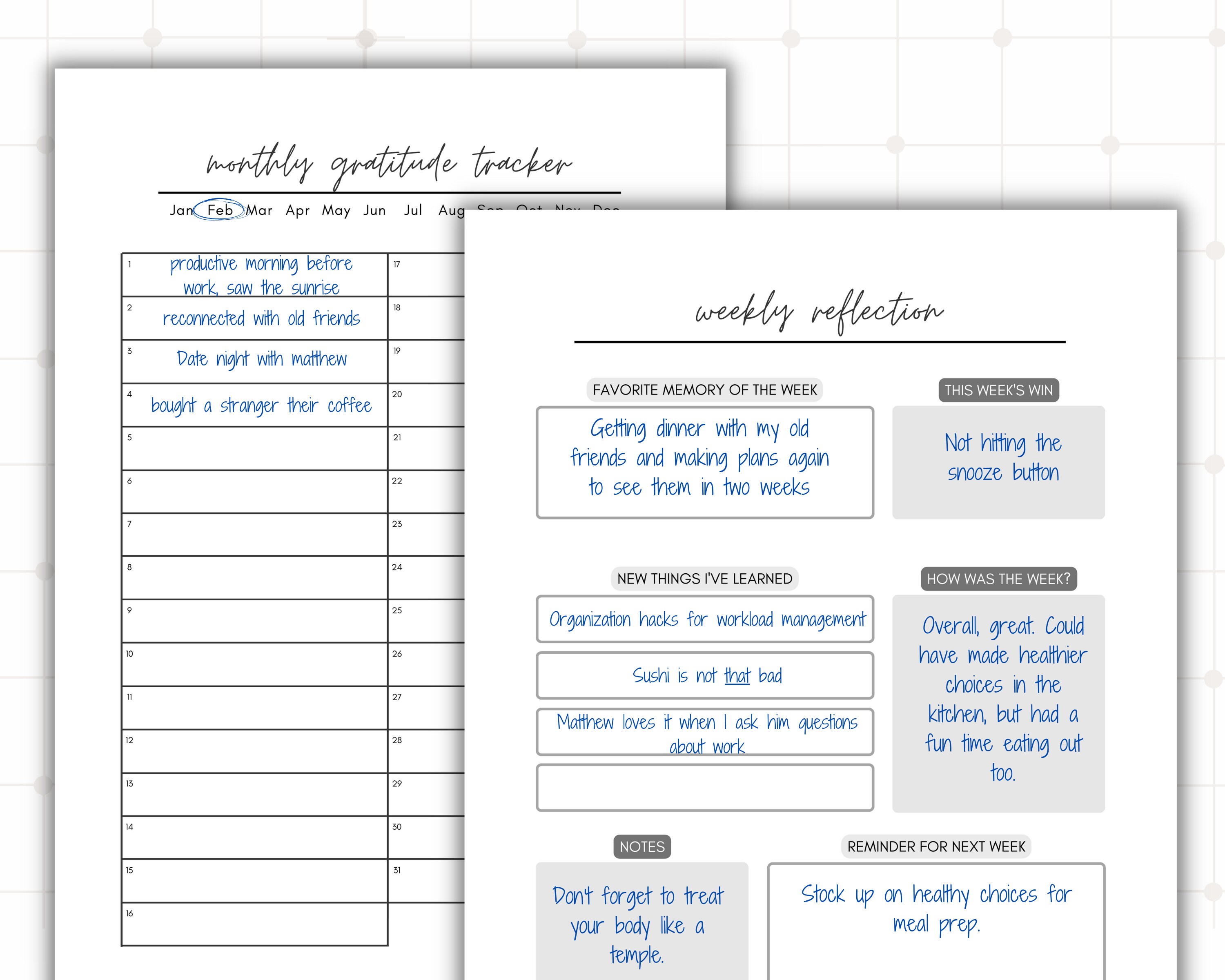 Self Care Planner Self Care Journal Gratitude Planner - Etsy