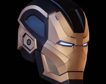 Ironman Mark 41 Bones Helmet 3D Print Model with Inner Details