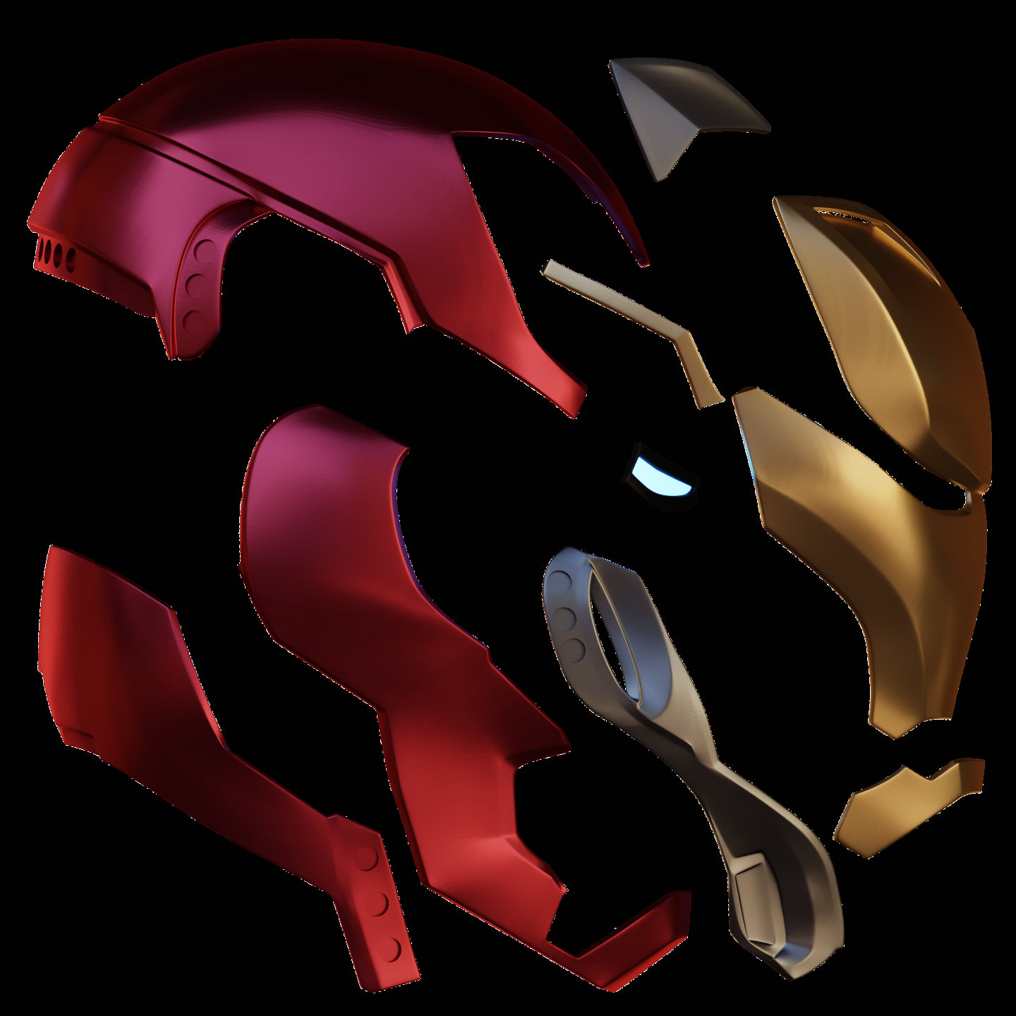 FULLY Opening Ironman Mark 50 Helmet 3D Printable Model With - Etsy Canada