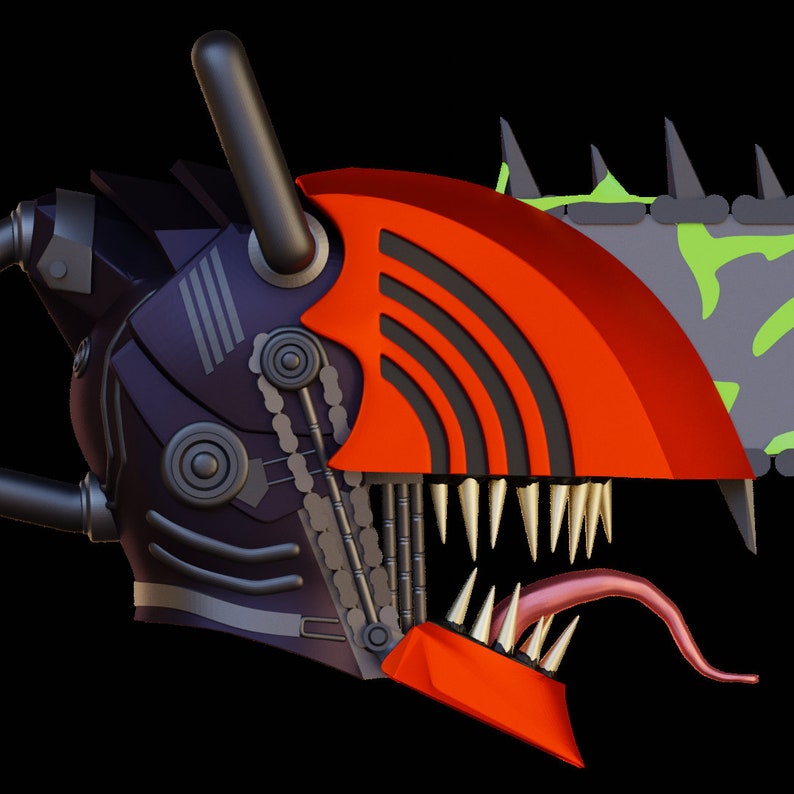 Chainsaw Man Helmet 3D Printable Model Etsy