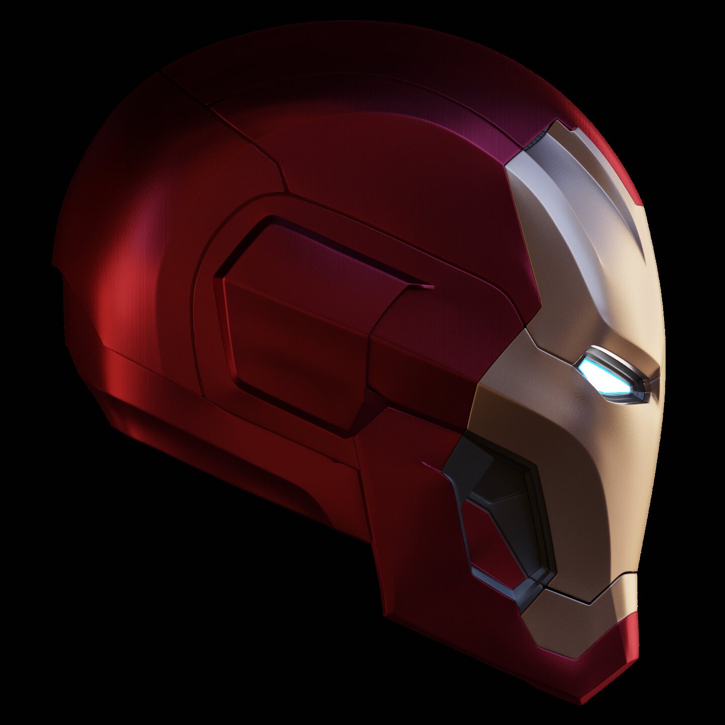 アイアンマン マーク 45 V2 ヘルメット 3D プリント可能モデル (内部の