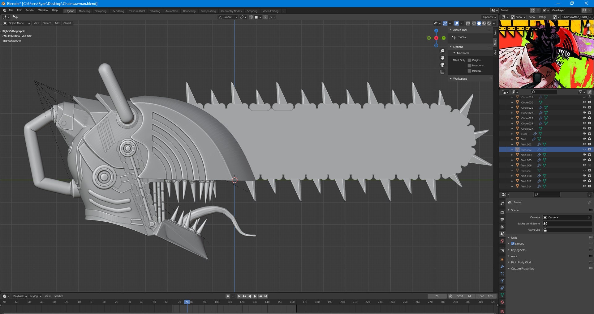 Chainsaw Man Helmet 3D Printable Model Etsy