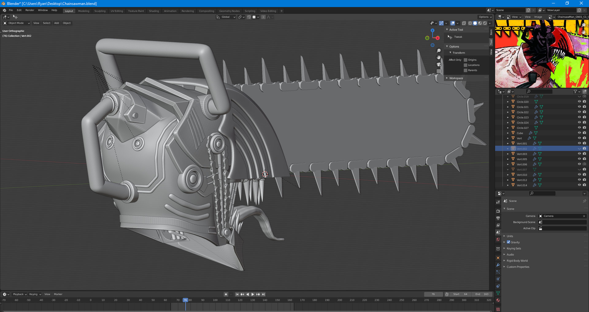 Chainsaw Man Helmet 3D Printable Model Etsy Denmark