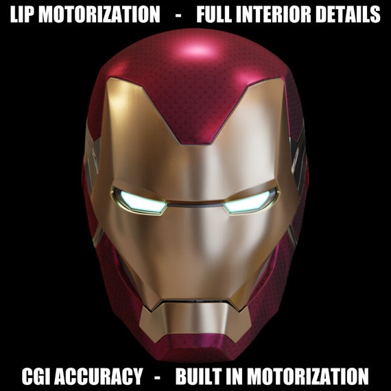 ironman mark 85 helmet 3d printable model with interior etsy