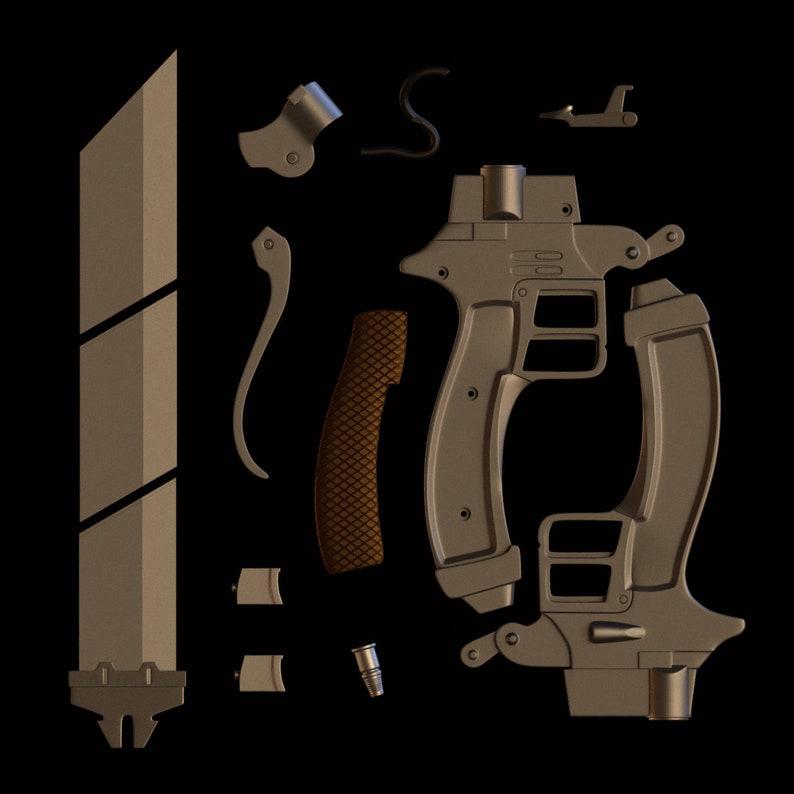 Mechanical Attack on Titan ODM Gear Swords Etsy UK