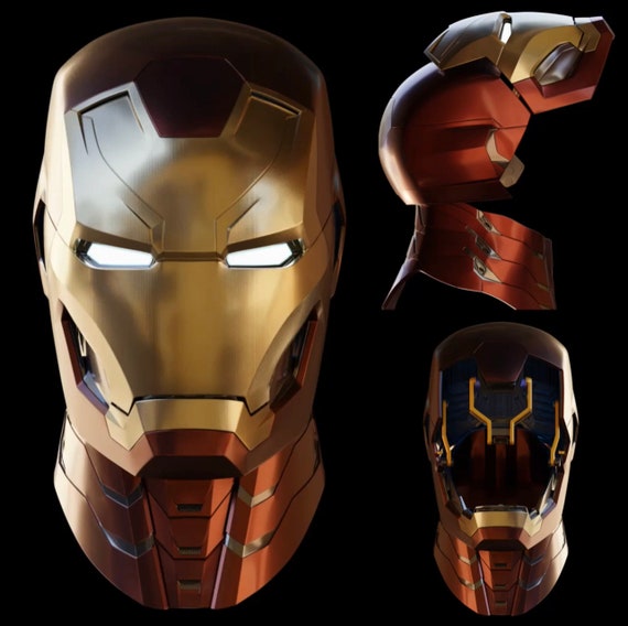 Casco Ironman Mk 46 47 Modelo imprimible en 3D con detalles interiores -   México