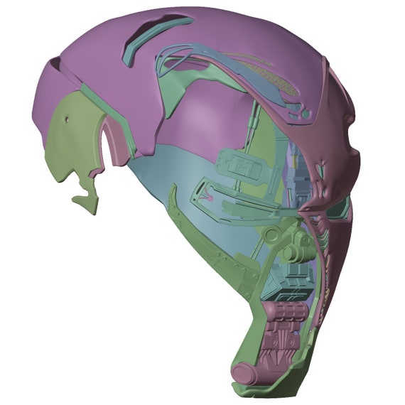 Battle Damaged Mark 50 Helmet 3D Model - Etsy