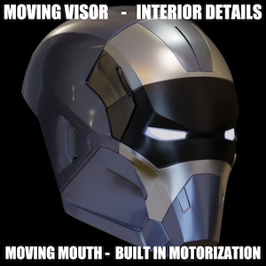 Ironman Mark 40 Shotgun Helmet 3D Print Model with Inner Detail