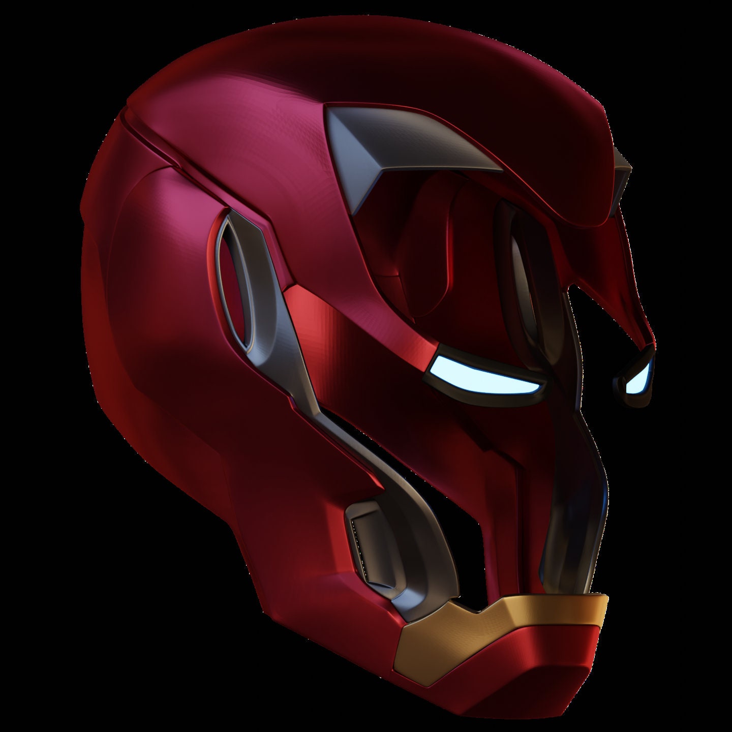 FULLY Opening Ironman Mark 50 Helmet 3D Printable Model With Interior Details Etsy Australia