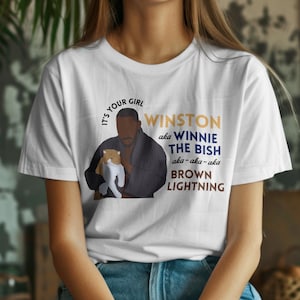 Chemise nouvelle fille Winston Bishop aka Winnie the Bish, t-shirt douillet éclair marron, citations nouvelles filles, idée cadeau vêtements Winston et Ferguson