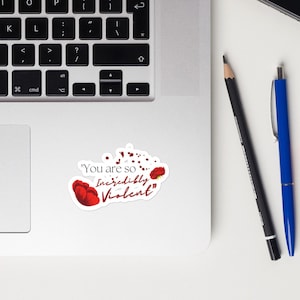 FBAA Casteel Da'Neer Vous êtes une citation incroyablement violente Sticker | de sang et de cendres | Produits Booktok épicés | Moments Hawke & Poppy