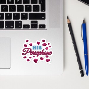 son univers de Perséphone Sticker Olympus | Autocollants Lore Olympus | histoire d'amour d'Hadès et Perséphone | Cadeaux de papeterie inspirés de la mythologie grecque
