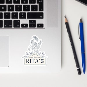 ACOTAR Naklejka Dom Rozkoszy Rity | Naklejki Dwór Cierni i Róż | Pikantne Wydruki Booktok | Prezenty dla Miłośników Książek dla Niej i dla Niego