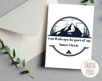 Inner Circle A Court of Thorns and Roses Digital Download Blank Greeting Card | ACOTAR Birthday & Anniversary Cards | Bookish Digital Prints