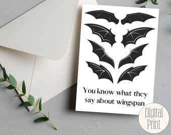 The Bat Boys A Court of Thorns and Roses Digital Download Blank Greeting Card | ACOTAR Birthday & Anniversary Cards | Bookish Digital Prints