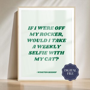 Winston Bishop New Girl Character Quote Digital Download Poster Bundle of 4, Schmidt, Nick Miller, Jessica Day, TV Show Sitcom Quote Posters