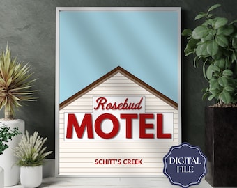 Schitt's Creek Rosebud Motel Poster Print - TV Series Wall Art (Digital Download)