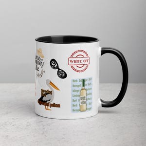 Schitts Creek Sticker Mug, Coffee and Tea Mug Gift for Schitts Creek Fan, David Rose, A Little Bit Alexis, Moira Rose Quote, Rosebud Motel