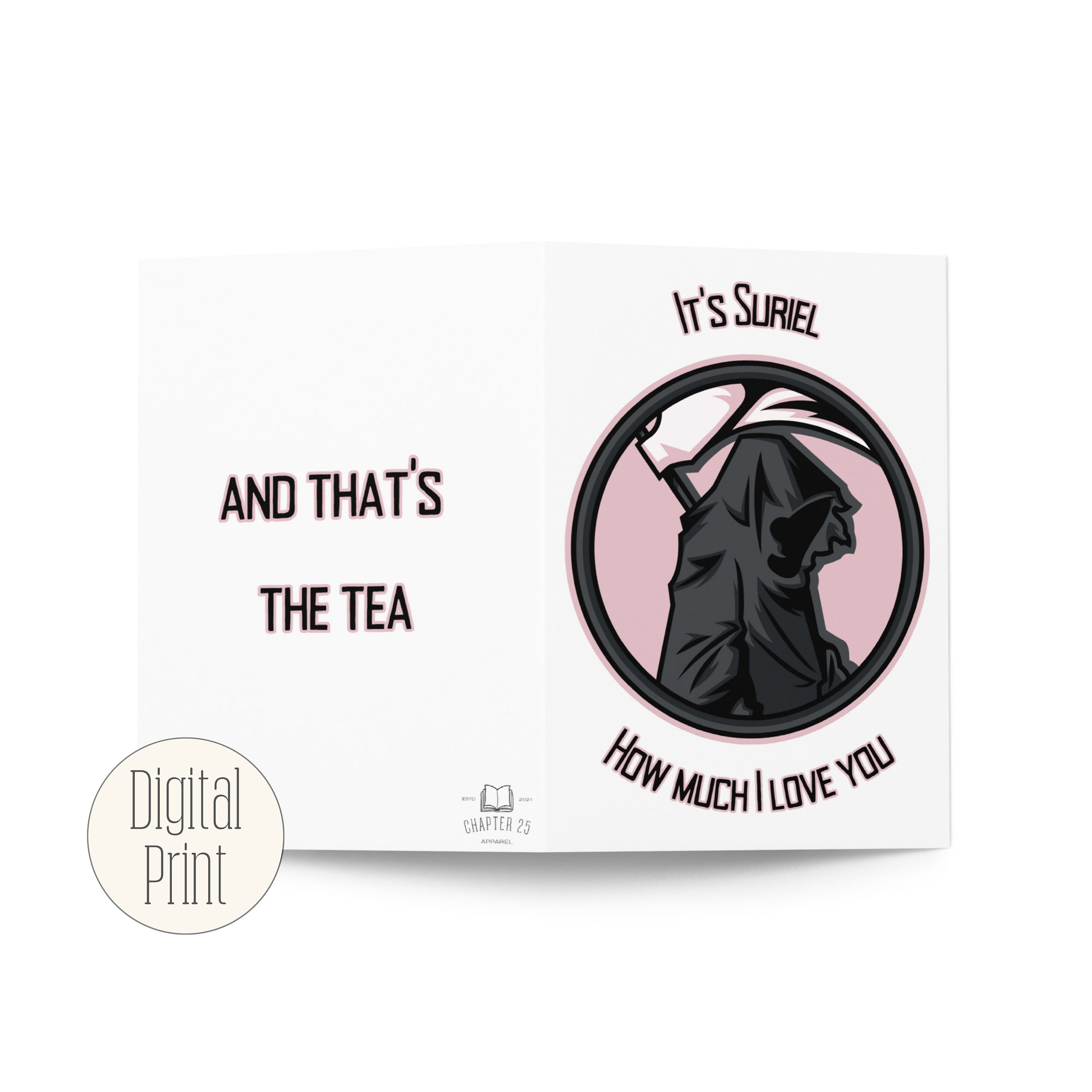 Suriel A Court of Thorns and Roses Digital Download Blank Greeting Card