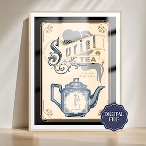 Suriel Tea ACOTAR digitaler Download Poster Druck | Das Reich der Dornen und Rosen | Sofort Download Spicy Bookish Lover Drucke