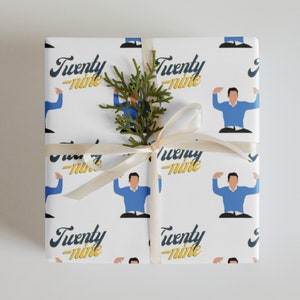 Schmidt 29 Geburtstag Geschenkpapier | New Girl TV-Show Weihnachtsgeschenk Geschenkpapier | Lustige Schmidt Zitate | Nick Miller und Winston