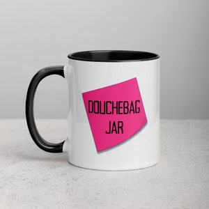 New Girl Schimdt&#39;s Douchebag Jar Mug & Cup |Nick Miller |Jessica Day |Winston Bishop |Schmidt |TV Show Merch |Drinking Game |Coffee Mug