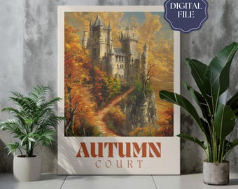 Bundle d'art mural en automne ACOTAR en téléchargement numérique, un tribunal d'épines et de roses, impression instantanée, terrain d'été, terrain de printemps, terrains saisonniers
