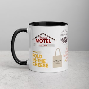 Schitts Creek Sticker Mug, Coffee and Tea Mug Gift for Schitts Creek Fan, David Rose, A Little Bit Alexis, Moira Rose Quote, Rosebud Motel