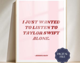 Jessica Day New Girl Character Quote Digital Download Poster Bundle of 4, Schmidt, Nick Miller, Winston Bishop, TV Show Sitcom Quote Posters