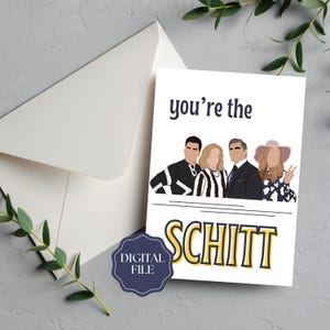 Schitt&#39;s Creek Birthday Card Digital Download - You&#39;re The Schitt Creek David and Moira Rose, Funny Greeting Card, Alexis Rose Gift Idea