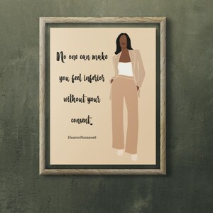Be Fearless and Unstoppable - Empowering Wall Art for Women with Strong Personalities