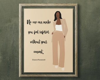 Be Fearless and Unstoppable - Empowering Wall Art for Women with Strong Personalities