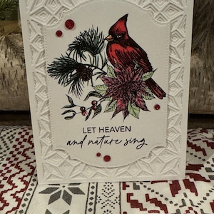 Cardinal Christmas card