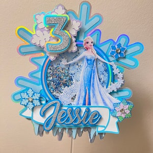 Personalized Cake Topper | Frozen Elsa Birthday Party | Inspired by ...