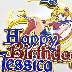 Personalized Cake Topper Sailor Moon Inspired Cake Topper Sailor Moon ...
