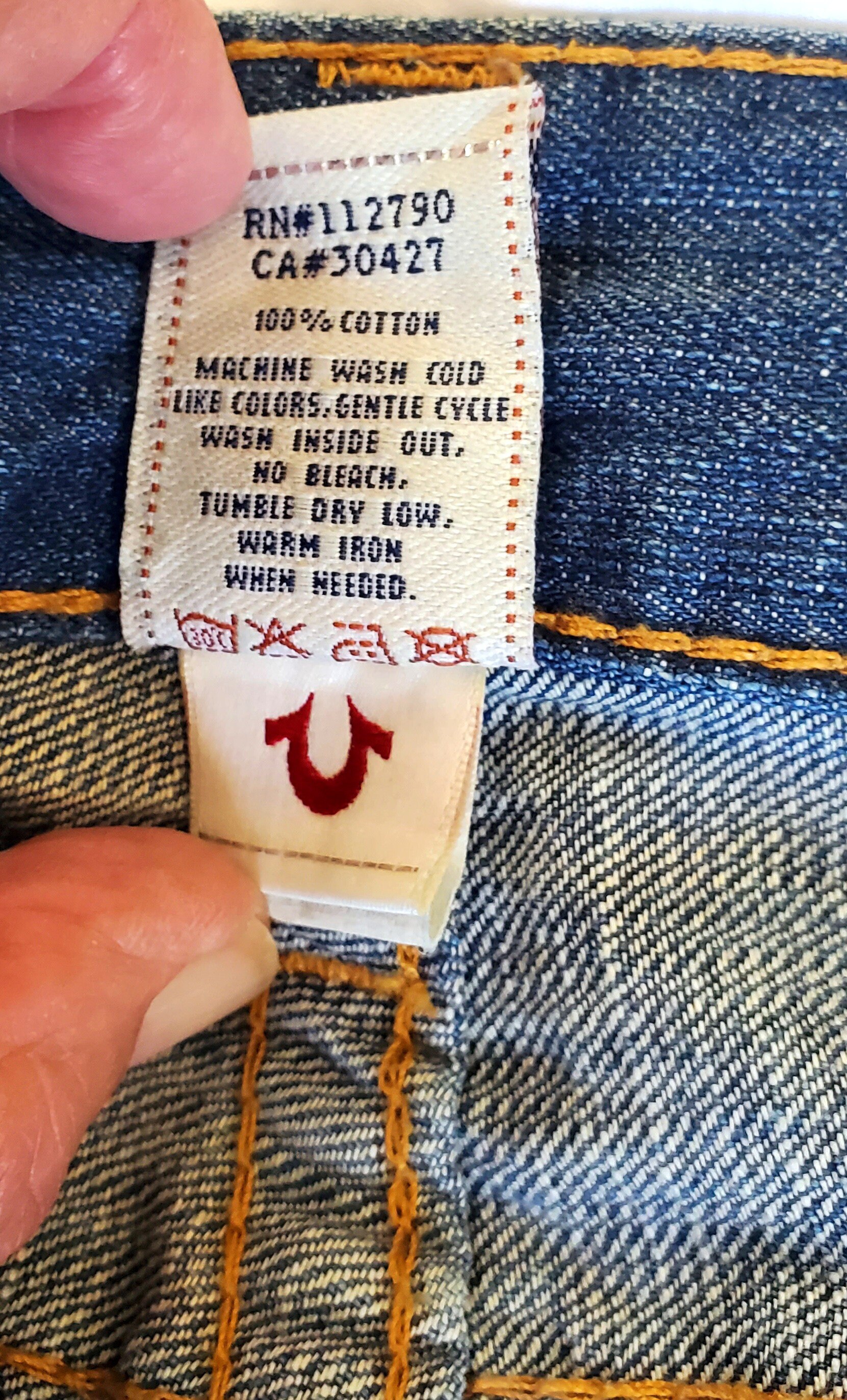 Authentic Vintage True Religion Brand Jeans Shoes Vintage TRUE RELIGION Jeans - Suede Horse Shoe - Low Rise  main image 2