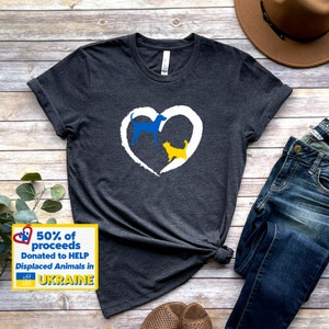 Ukraine Animal Charity Shirt Paws for Ukraine Animal Lovers Shirt Dog Mom Dog Mama Help for Ukraine Stand with Ukraine Charity Tee